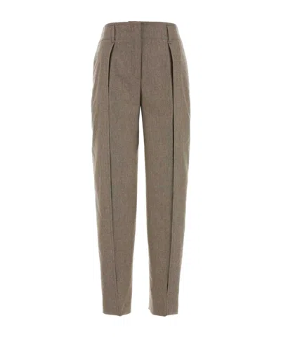 Pt Torino Pleated Tapered Trousers In Neutral
