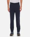 Pt Torino Front Pleated Straight Trousers With Cuffed Hem In Blue