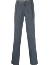 Pt Torino Pleated-detail Trousers In 蓝色