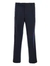Pt Torino Midnight Blue Stretch Modal Blend Pant In Blue