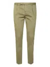 Pt Torino Pleated Dieci Pants In Green