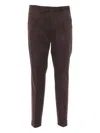 Pt Torino Pleated Flap-pockets Trousers In Brown