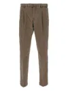 Pt Torino Pleated Straight-leg Trousers In Brown