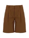 Pt Torino Brown Solid Shorts In Brown