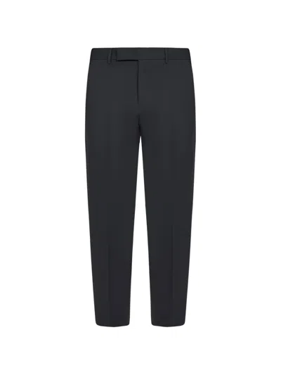 Pt Torino Pleated Tailored Trousers In Black