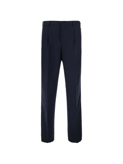 Pt Torino Pleated Tailored Trousers In Blue
