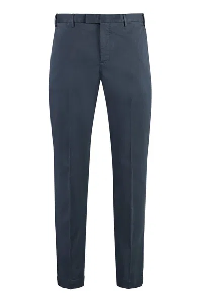 Pt Torino Pleated Tailored Trousers In Blue