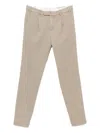 Pt Torino Pleated Tailored Trousers In Brown
