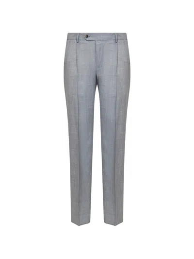 Pt Torino Pleated Tailored Trousers In Gray