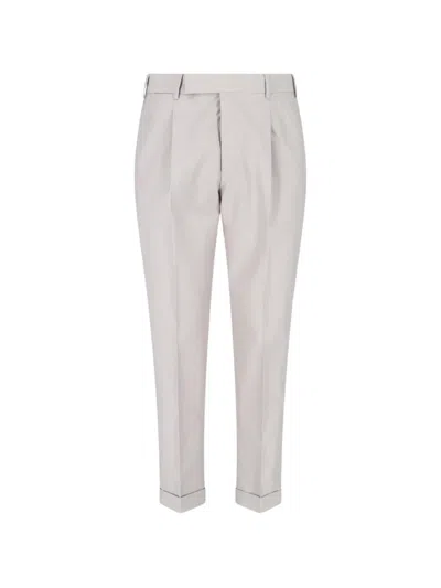 Pt Torino Pleated Tailored Trousers In Multi