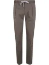 Pt Torino Pleated Tapered Trousers In Green