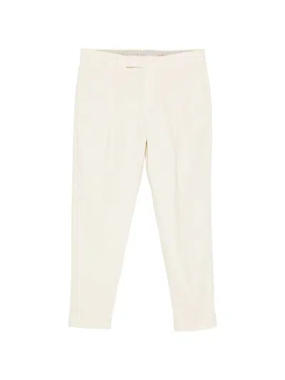 Pt Torino Pleated Tapered Trousers In Neutral