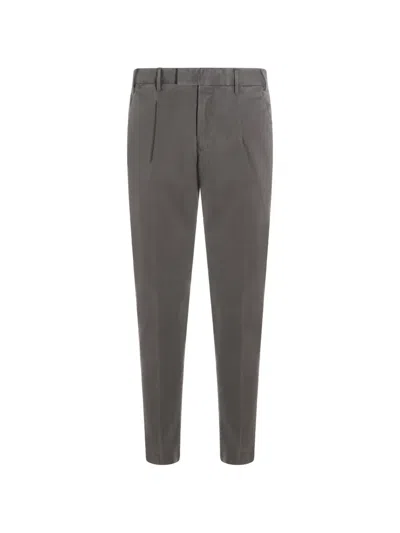 Pt Torino Pleated Trousers In Gray