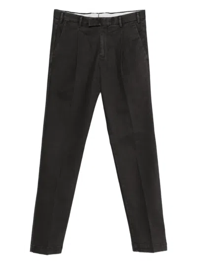 Pt Torino Pleated Trousers In Black