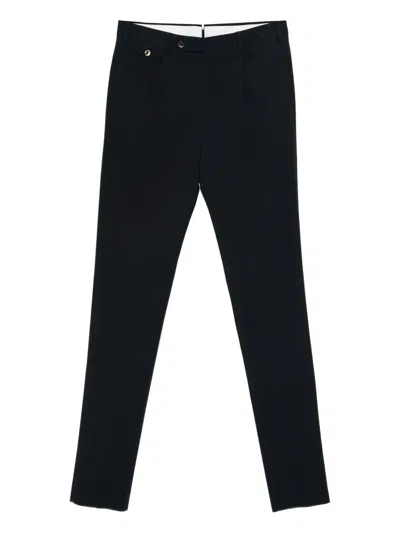 Pt Torino Pleated Trousers In Black