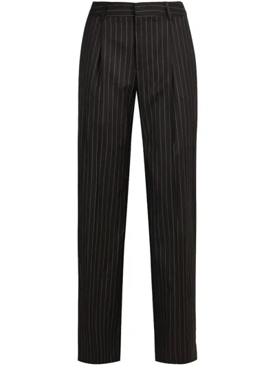 Pt Torino Pleated Trousers In Black