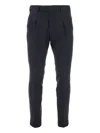 Pt Torino Stretch Wool Master Fit Pants In Blue