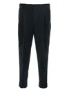 Pt Torino Pleated Trousers In Blue