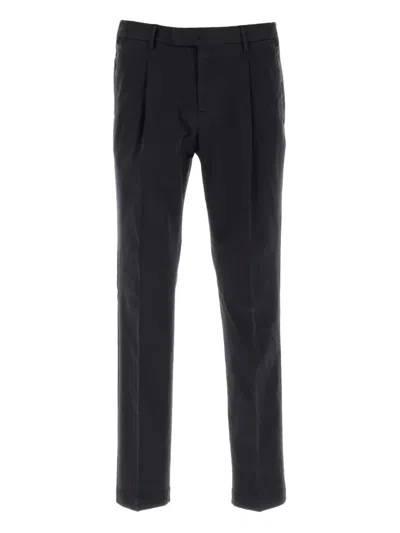 Pt Torino Pleated Trousers In Blue