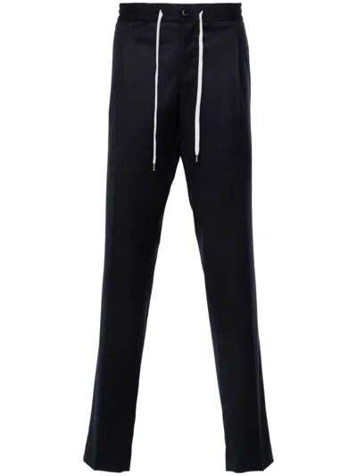 Pt Torino Cotton-blend Chino Trousers In Blue