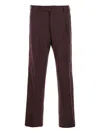 Pt Torino Pleated Trousers In Brown