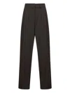 Pt Torino Pleated Trousers In Brown
