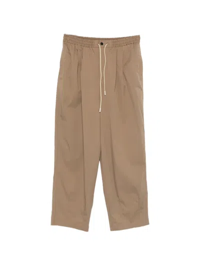 Pt Torino Pleated Trousers In Brown
