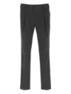 Pt Torino Trousers Stretch Cotton Back Pockets In Gray