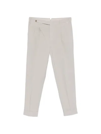 Pt Torino Pleated Trousers In Gray