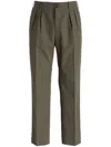 Pt Torino Pleated Trousers In Green