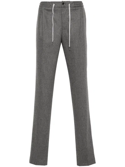 Pt Torino Pleated Trousers In Grey