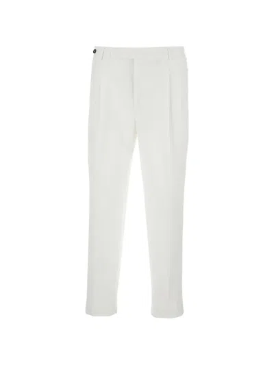 Pt Torino Soft Touch Mille Righe Velvet Trousers In Multi