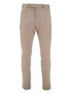 Pt Torino Stretch Wool Master Fit Pants In Neutrals