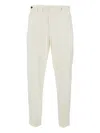 Pt Torino Stretch Cotton Carrot Fit Pants In White