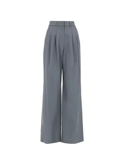 Pt Torino Frankie High Waist Stretch Cropped Trousers In Gray