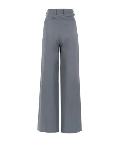 Pt Torino Pleated Wide-leg Pants In Gray