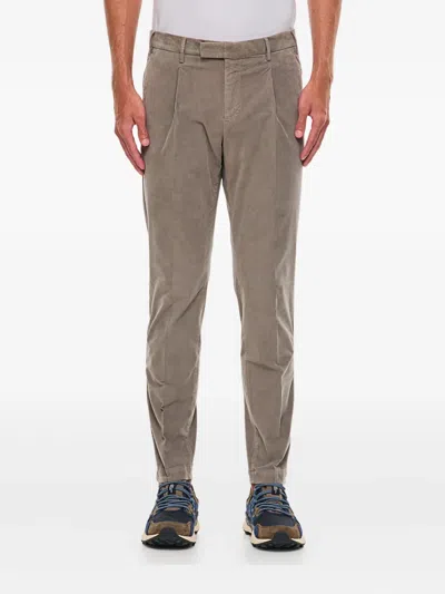 Pt Torino Pleated Zip-fly Regular Trousers In Gray