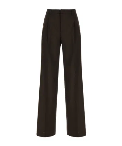 Pt Torino Pleated-design Trousers In Black