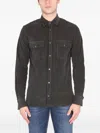 Pt Torino Western Shirt Featuring Chest Pockets In Brown