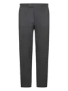Pt Torino Pressed-crease Flat-front Trousers In Gray