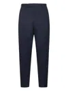 Pt Torino Pressed-crease Flat-front Trousers In Blue