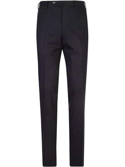 Pt Torino Tailored Stretch-wool Trousers In Black