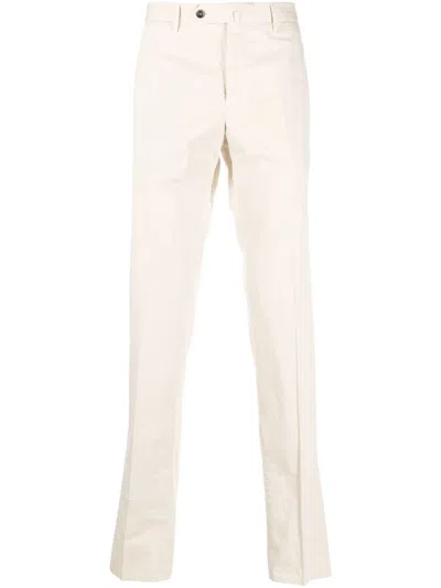 Pt Torino Pressed-crease Tailored Trousers In Neutrals