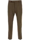 Pt Torino Biscuit Stretch Wool Blend Pant In Brown