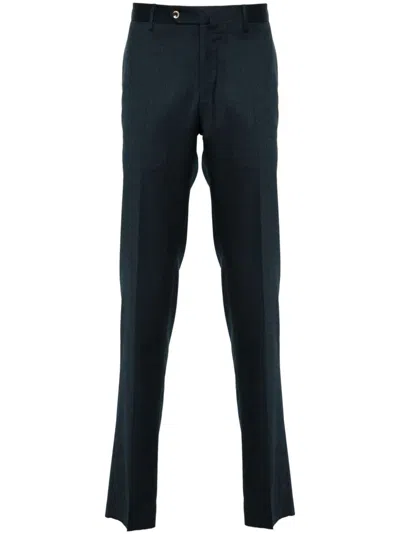 Pt Torino Pressed-crease Trousers In Blau