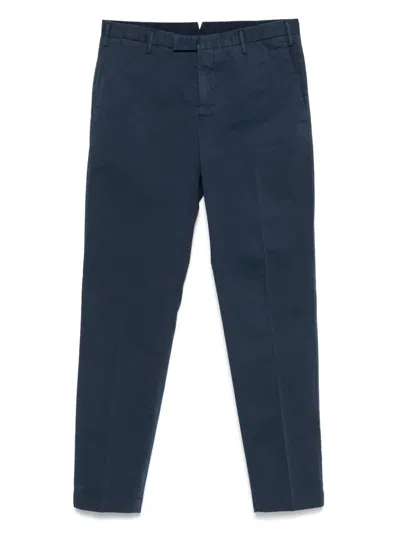 Pt Torino Pressed-crease Trousers In Blue