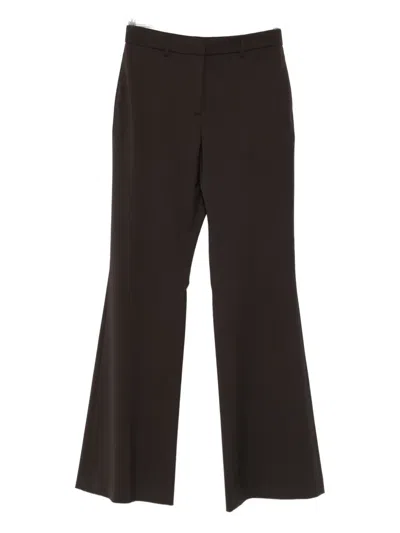 Pt Torino Pressed-crease Trousers In Brown
