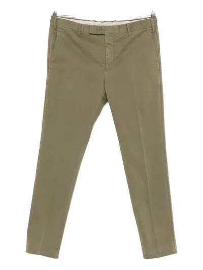 Pt Torino Pressed-crease Trousers In Green