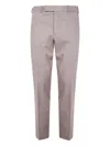 Pt Torino Pressed-crease Trousers In Neutral
