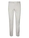 Pt Torino Pressed-crease Trousers In White